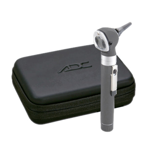 Otoscop ADC Diagnostix 5111NLG, F.O. 2.5V, LED geanta depozitare