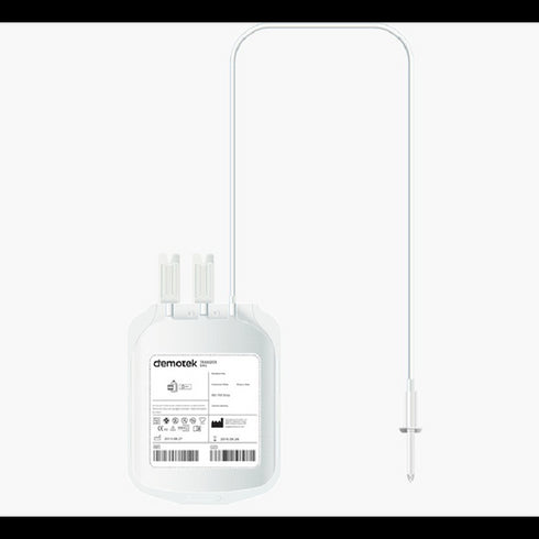 Punga de transfer cu spike si port injector, 150 ml