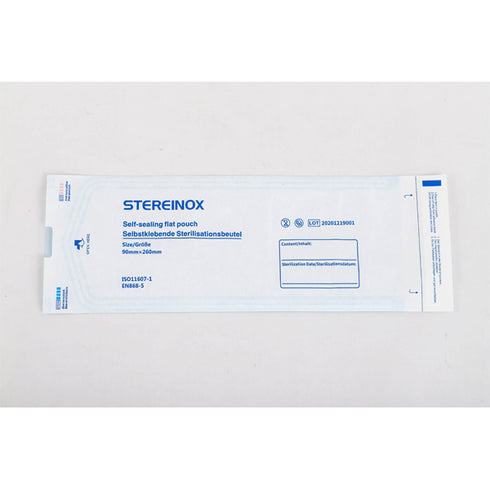 Pungi sterilizare autoadezive pentru autoclav, 90 mm x 165 mm, 200 buc.