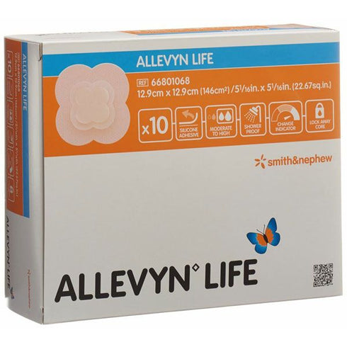 Pansament absorbant ALLEVYN Life, 12.9 cm x 12.9 cm, 10 buc.