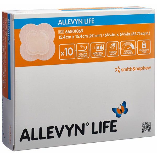 Pansament absorbant ALLEVYN Life, 15.4 cm X 15.4 cm, 10 buc.