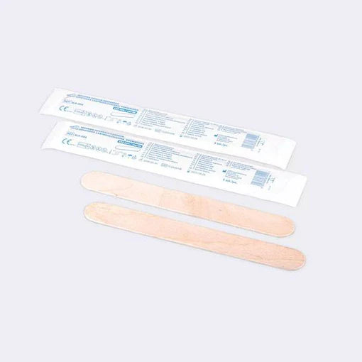 Apasatoare de limba, din lemn, sterile, 100 buc.