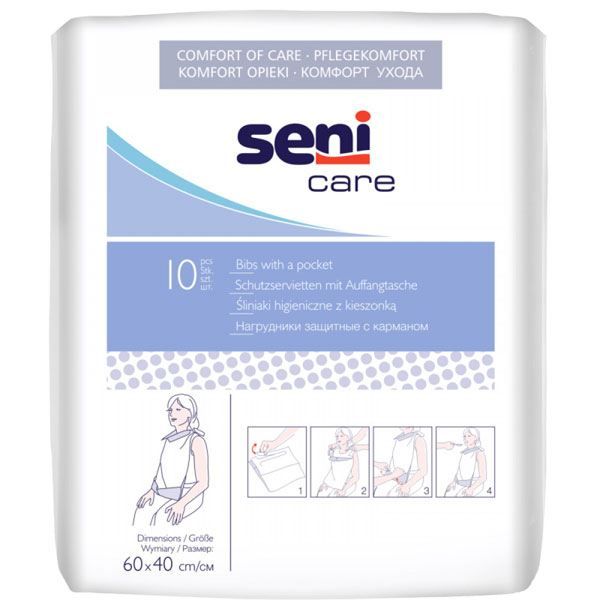 Bavete cu buzunar Seni Care, 10 bucati | Alexa Medical