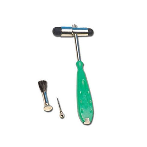 Ciocan reflexe Buck, cu ac si periuta, verde - Alexa Medical