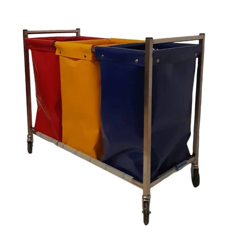 Carut pentru colectare rufe murdare, structura inox