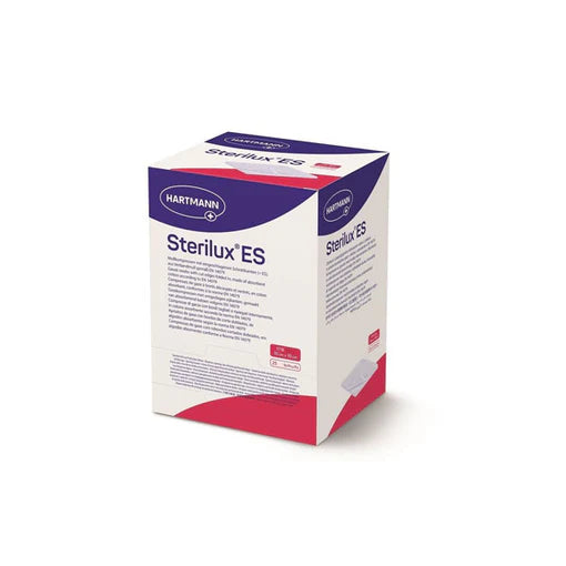 Comprese sterile din tifon Sterilux ES, 10 cm X 10 cm, 8 straturi, 50 buc.