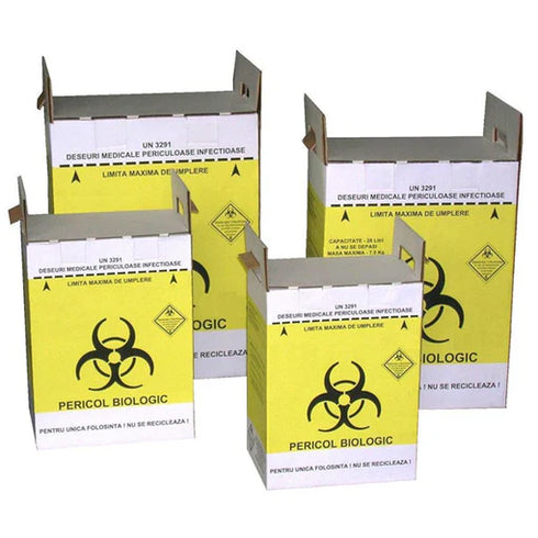 Cutii carton deseuri infectioase 7.5L