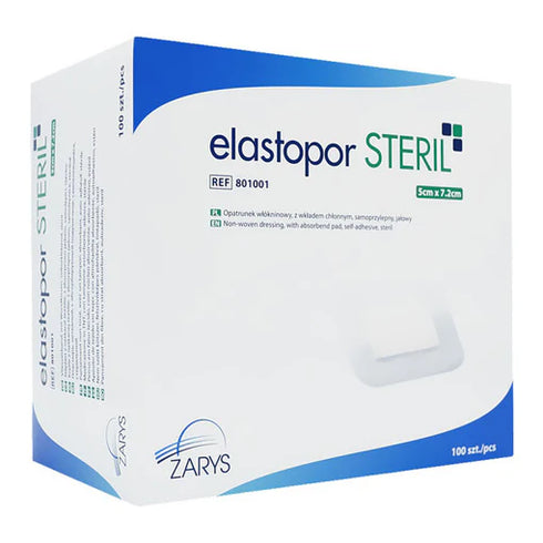 Pansament cu corp absorbant Elastopor Steril, 5 cm x 7.2 cm, 100 buc.