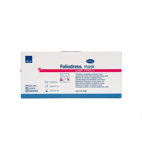 Masca chirurgicala Foliodress Mask Loop Type II, 50 buc.