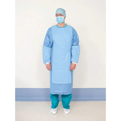 Halat chirurgical cu zone impermeabile STANDARD PLUS, steril, cu 2 prosoape absorbante - ALPHAtex