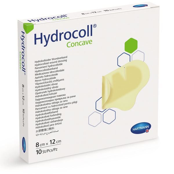 Pansament cu hidrocoloid Hydrocoll concave, 8 cm x 12 cm, 10 buc.