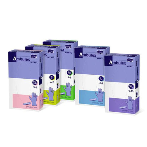 Manusi examinare nitril nepudrate violet AMBULEX