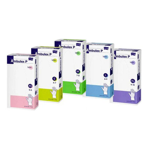 Manusi examinare latex nepudrate AMBULEX