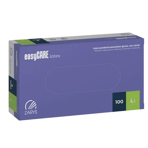 Manusi examinare latex pudrate easyCARE, 100 buc.