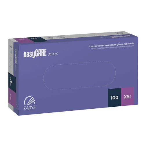 Manusi examinare latex pudrate easyCARE, 100 buc.