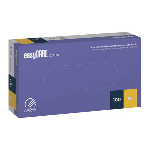 Manusi examinare latex pudrate easyCARE, 100 buc.