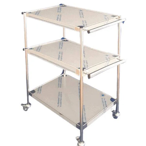 Masa tratament inox cu manere orizontale si 3 blaturi