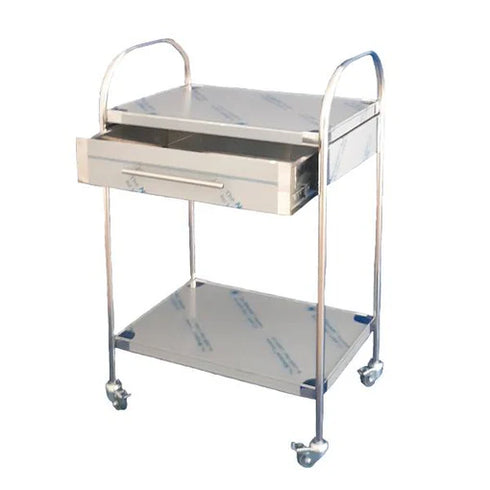 Masa tratament inox cu manere verticale si sertar