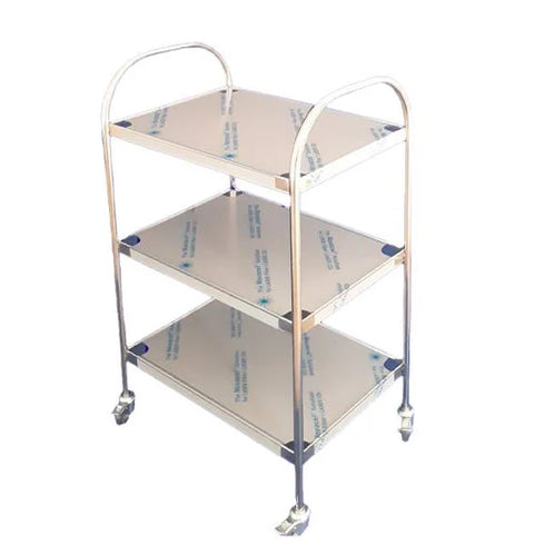 Masa tratament inox cu manere verticale si 3 blaturi