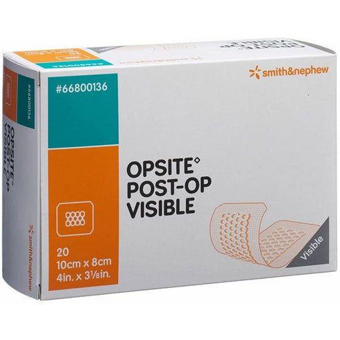 Pansament steril postoperator Opsite Post-Op Visible, 10 cm x 8 cm, 20 buc.