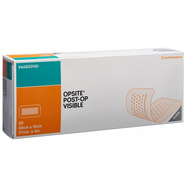 Pansament steril postoperator Opsite Post-Op Visible, 30 cm x 10 cm, 20 buc.