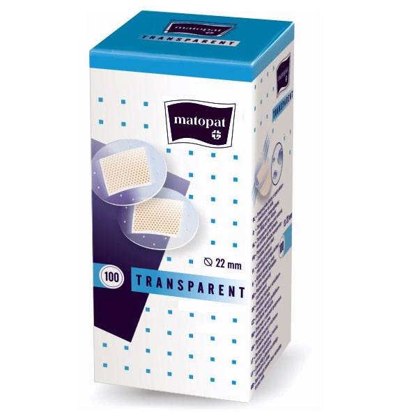 Plasturi transparenti rotunzi cu diametrul de 22 mm - Alexa Medical