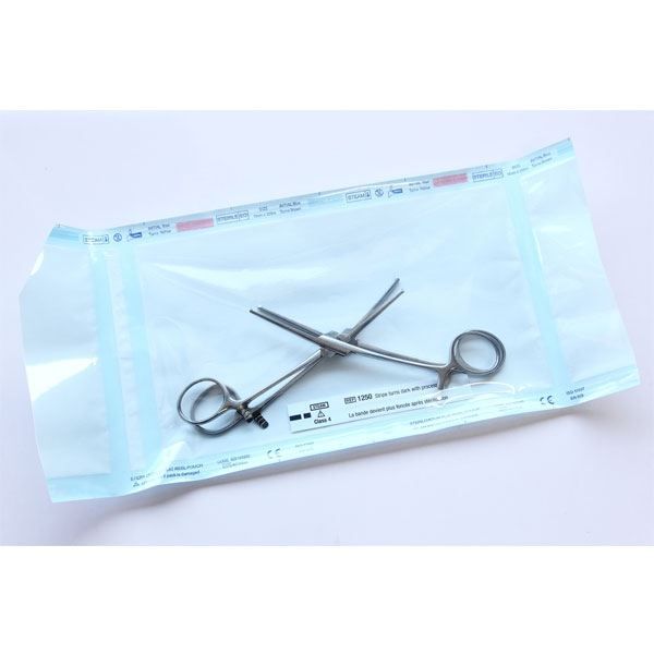 Pungi sterilizare autoadezive pentru autoclav, 120 mm x 300 mm, 100 buc.