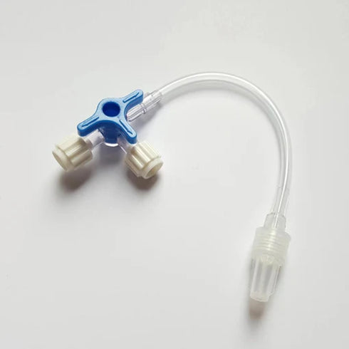 Robineti perfuzie cu 3 cai, cu tub prelungitor, sterili, 50 buc.