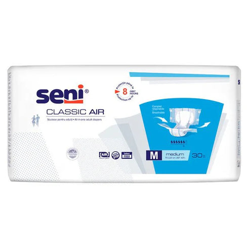Scutece adulti SENI CLASSIC AIR Medium, 6 picaturi, 30 buc.