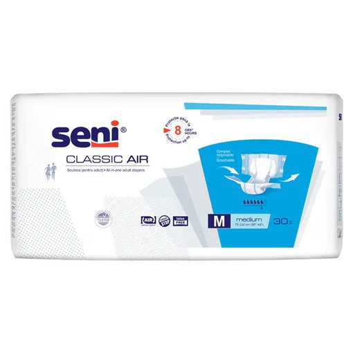 Scutece adulti SENI CLASSIC AIR Medium, 6 picaturi, 30 buc.