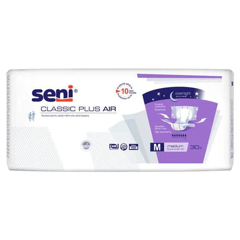 Scutece adulti SENI CLASSIC PLUS AIR Plus Medium, 7 picaturi, 30 bucati