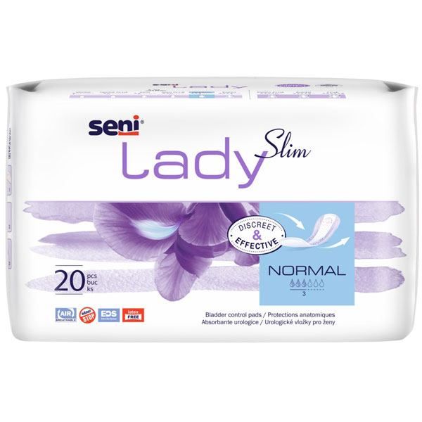 Absorbant urologic SENI LADY SLIM NORMAL, 3 picaturi, 20 bucati