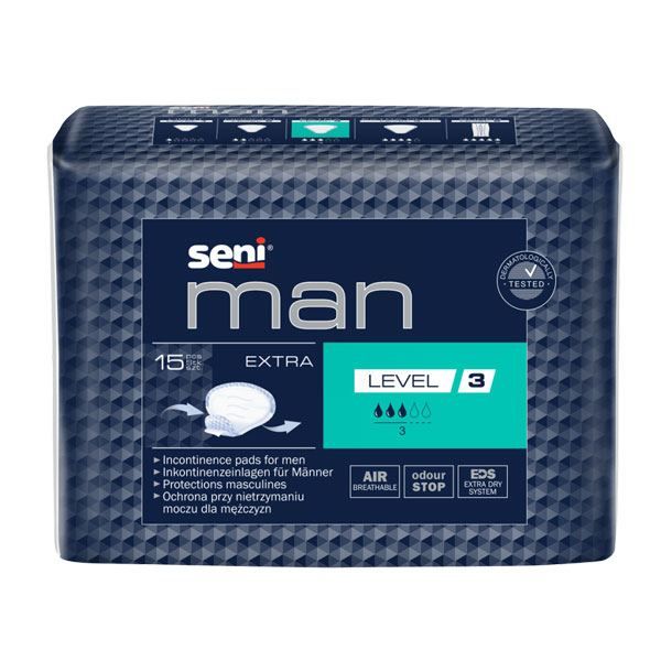 Absorbant urologic SENI MAN Extra, 4 picaturi, 15 bucati | Alexa Medical