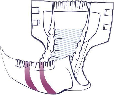 Scutece adulti SENI SUPER QUATRO Large, 9 picaturi, 10 bucati